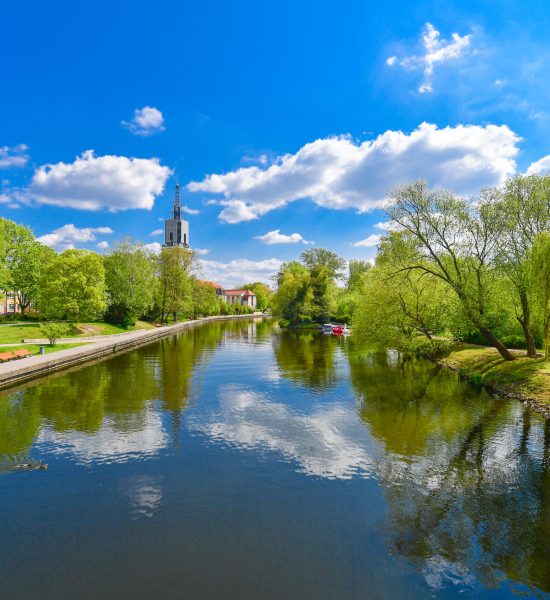 Havelufer in Potsdam im Frühling Havelufer in Potsdam im Frühling